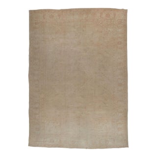 Early 21st Century Zabihi Collection Pale Oversize Turkish Oushak Carpet - 13'1" x 18'9" For Sale