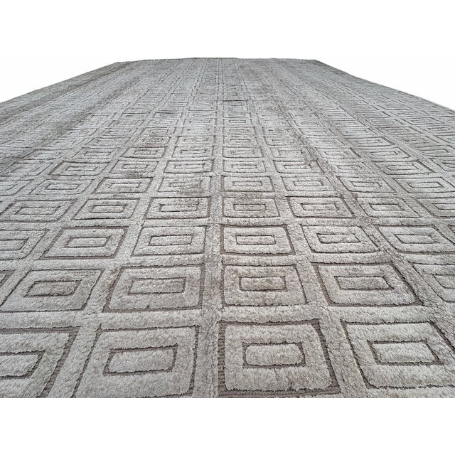 Rh Rajouri Silk & Wool Rug – 12' × 15' Bronze | Silk | Hand-Knotted | 100 Knots Per Square Inch | Made in Nepal For Sale - Image 15 of 18