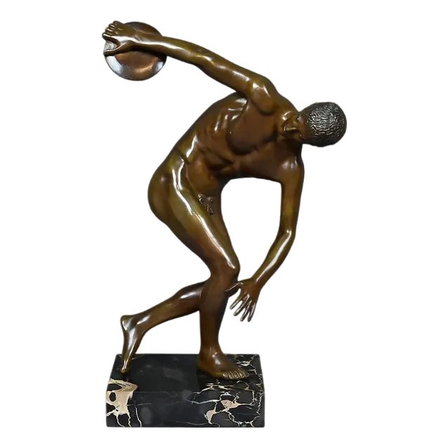 After Myron, The Discus Thrower, Early 20th Century, Bronze | Chairish