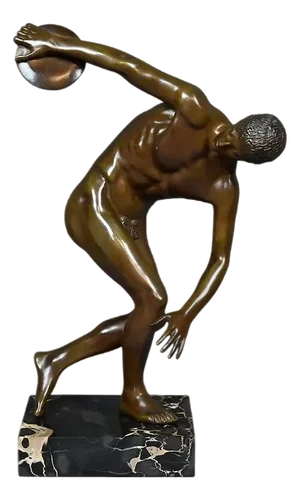 After Myron, The Discus Thrower, Early 20th Century, Bronze