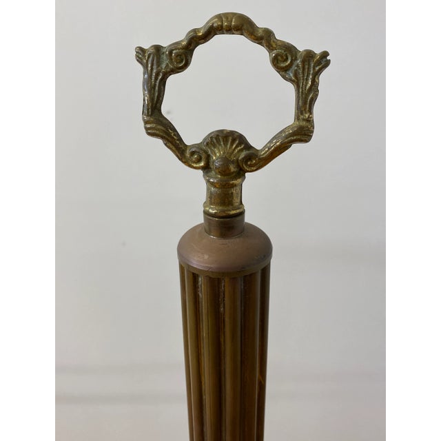 Metal Early 20th Century Brass Towel Holders - a Pair For Sale - Image 7 of 10