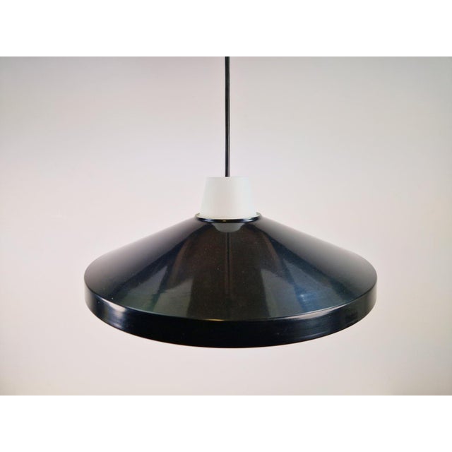 Opaline Glass Pendant Lamp attributed to Louis Kalff for Philips, 1960s For Sale - Image 10 of 12