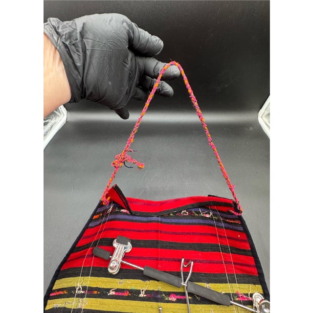 Vintage Bulgarian Prestilka Apron For Sale - Image 11 of 13