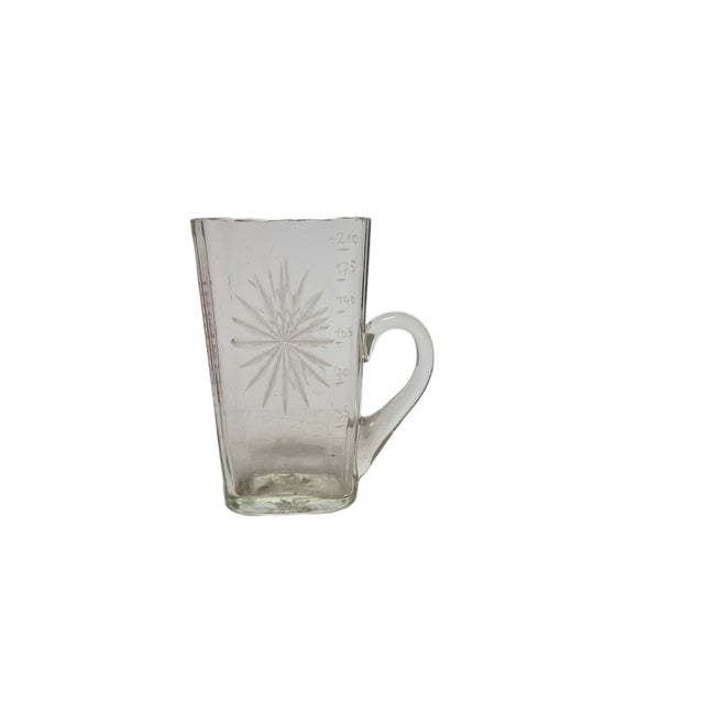 Biedermeier Glass Measuring Jug, Germany, 1890s, in Very Good conditions. Designed before 1890