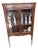 Mahogany Brass Inlaid Display Cabinet, 1990s For Sale