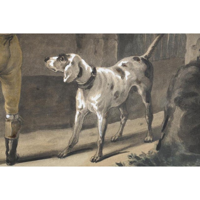 Carle Vernet, Hunting Scene, Colored Engravings Enhanced with Gouache, 1830, Set of 2 For Sale - Image 18 of 18