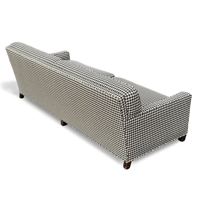 Textile 1950s Sofa with Houndstooth Upholstery For Sale - Image 7 of 10