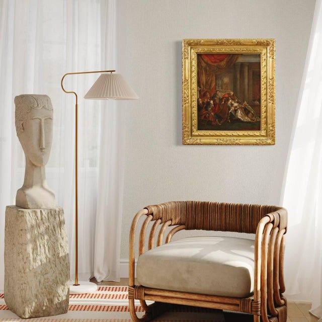 French painting from the second half of the 18th century. Oil on canvas artwork depicting a scene from the Old Testament,...