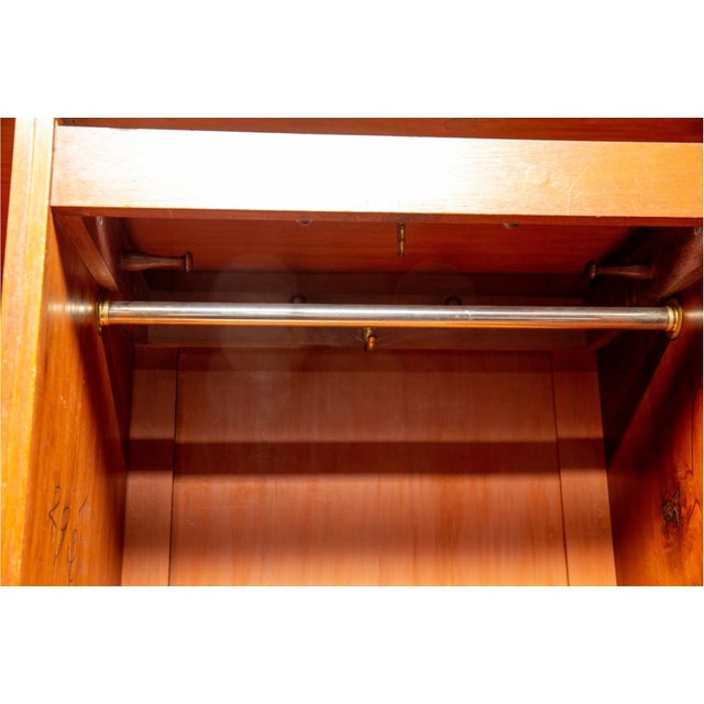 Campaign Antique Mahogany Eldridge of London Campaign Armoire For Sale - Image 3 of 11