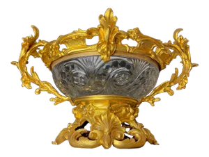1900s John Grinsell & Sons Cut Crystal Ormolu Mounted Centerpiece