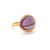 Contemporary Mid 20th Century Fred of Paris Belles Rives Amethyst 18k Rose Gold Ring - Size 5.5 For Sale - Image 3 of 7