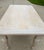 Farmhouse Vintage Handmade Farmhouse Distressed White Turned Legs Dining Table For Sale - Image 3 of 6