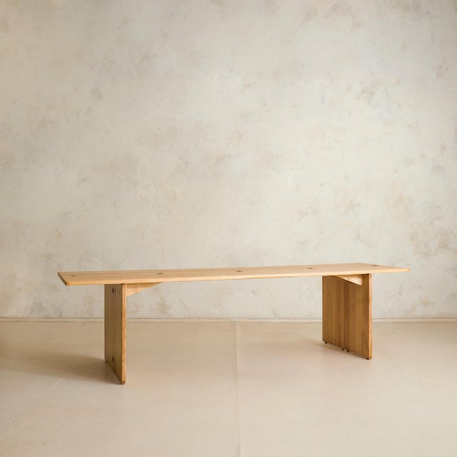 1970s 'La Barca' Foldable Ash Wood Console + Dining Table by Piero De Martini for Cassina, 1975 For Sale - Image 5 of 14