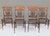 Late 19th Century Victorian Pressed Back Oak Dining Chairs Leather Seats Spindle Back For Sale In Raleigh - Image 6 of 18
