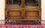 Brown Antique English Jacobean Bookcase Cabinet Double Door Wavy Glass Tiger Oak 1930s For Sale - Image 8 of 18