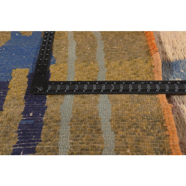 Textile Contemporary Beni Mrirt Moroccan Rug, 10'10 X 15'01 For Sale - Image 7 of 10