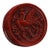 Chinoiserie Round Lacquer Trinket Box, Phoenix Bird Relief Carving, Curio Cabinet Decor For Sale