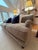 Custom Classic Roll Arm 3 Seat Sofa Upholstered in Velvet by Restoration Hardware, Attributed to George Smith For Sale - Image 9 of 18