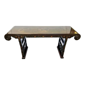 Vintage Drexel Heritage Chinoiserie Altar Style Console Table