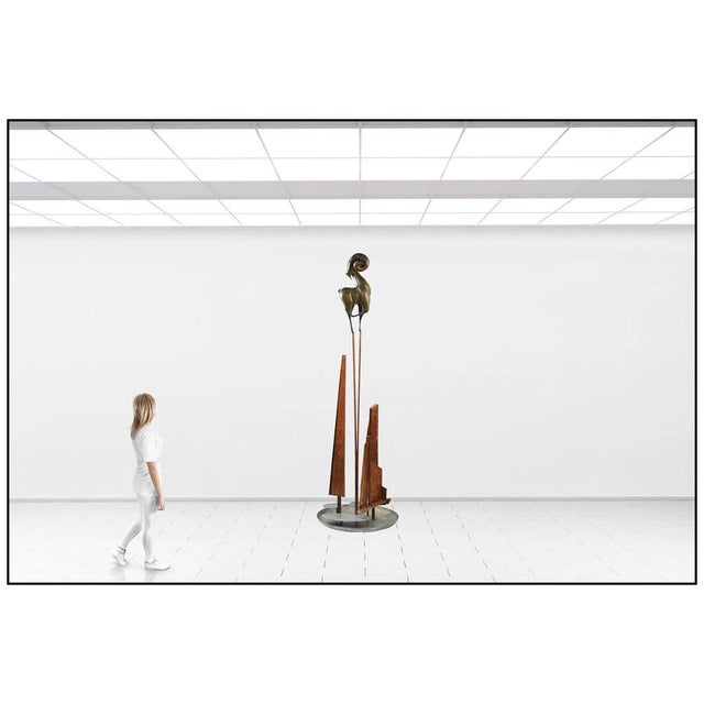 Thea artwork here, "El Carnero Pascual", is a wonderful depiction of ram perched on stilts that is saturated with acute...