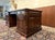 English Desk Partner in Teak with Leather Top For Sale - Image 6 of 18