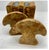 The mid-century Italian alabaster mushroom bookends are a stylish and unique decorative collectible for any book lover or...