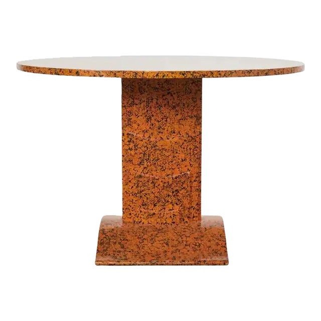 Art Deco Speckled Center Table by Artist Ira Yeager For Sale
