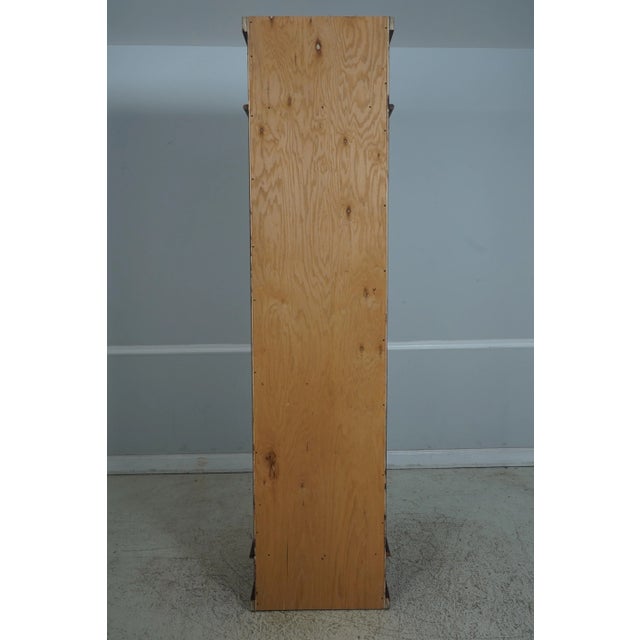 Pair Custom Crafted Large Column 1 Door Cabinets For Sale - Image 12 of 12