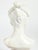 Neoclassical Antique Continental Carved White Marble Bust of a Young Girl With Braids For Sale - Image 3 of 5