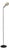 Vintage Floor Lamp in Murano Glass and Black Metal, 1980s For Sale
