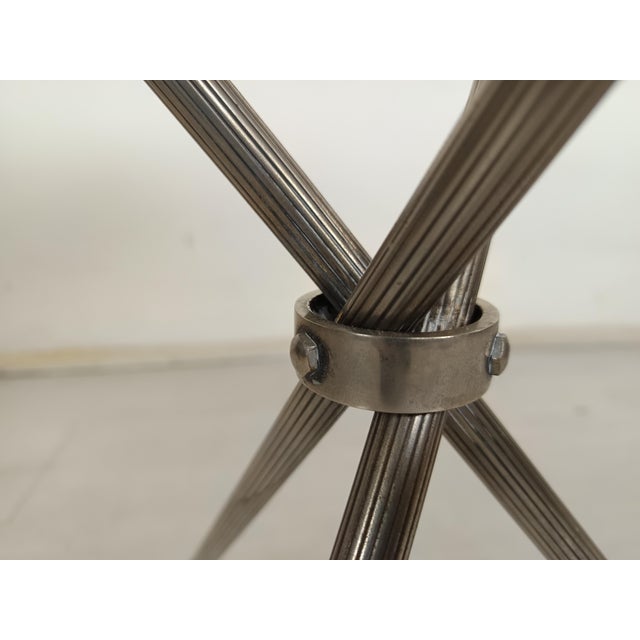 Vintage Silver Side Table, 1970s For Sale - Image 13 of 16