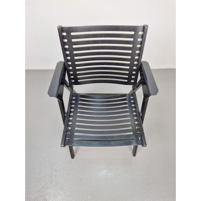 Wood Vintage Black Garden Chair by Niko Kralj for Rex, 1960s For Sale - Image 7 of 8