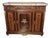 Mid 20th Century Louis XVI Style Mahogany & Burl Side Cabinet With Marble Top For Sale