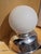 Silver 1980s Mid-Century Modern Silver Plated Globe TableLamp For Sale - Image 8 of 18