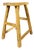 Vintage Rustic Stool in Elm For Sale