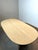 Contemporary Minimalist Sculptural Oval Travertine Dining Table For Sale - Image 3 of 5