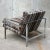 Mid-Century Modern 1970s Milo Baughman for Thayer Coggin Chrome Flat Bar Lounge Chair For Sale - Image 3 of 9