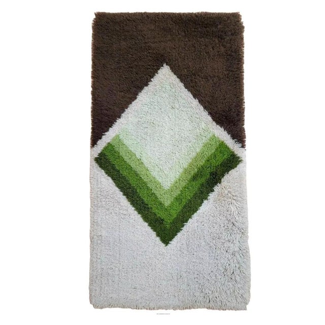 Plastic Mid-Century Geometric Rug from Desso, 1970s For Sale - Image 7 of 7