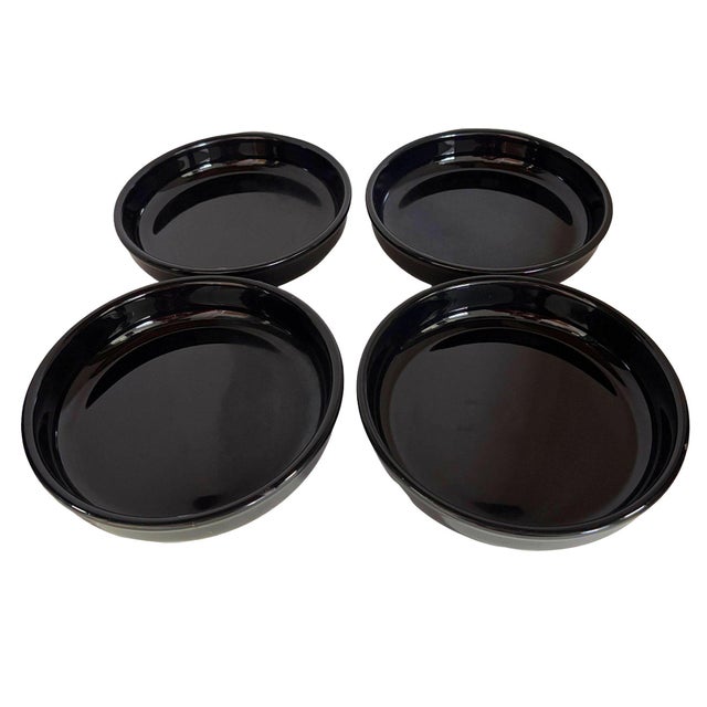 Neo Art Deco Black Bowl & Coffee Mug 26 Piece Serverware Set by Waechtersbach For Sale - Image 4 of 11
