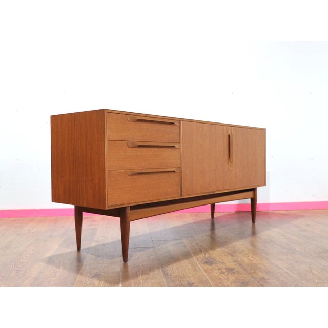 1960s Mid Century Modern VIntage Teak Sideboard Credenza by McIntosh For Sale - Image 9 of 15