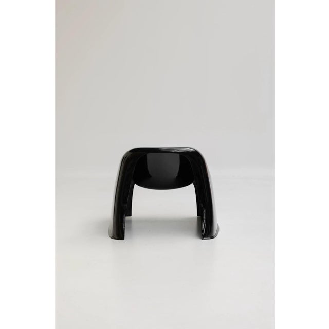 Toga Chairs in Black Fiberglass by Sergio Mazza for Artemide, 1980s, Set of 2 For Sale - Image 9 of 15