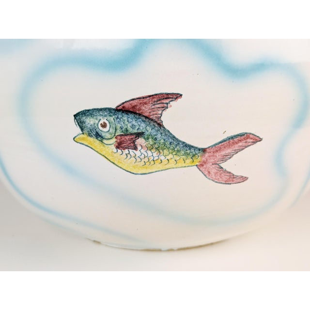 Mid-Century Modern Large Hand-Painted Vase from Soesco Albisola, Italy, 1940s For Sale - Image 3 of 12