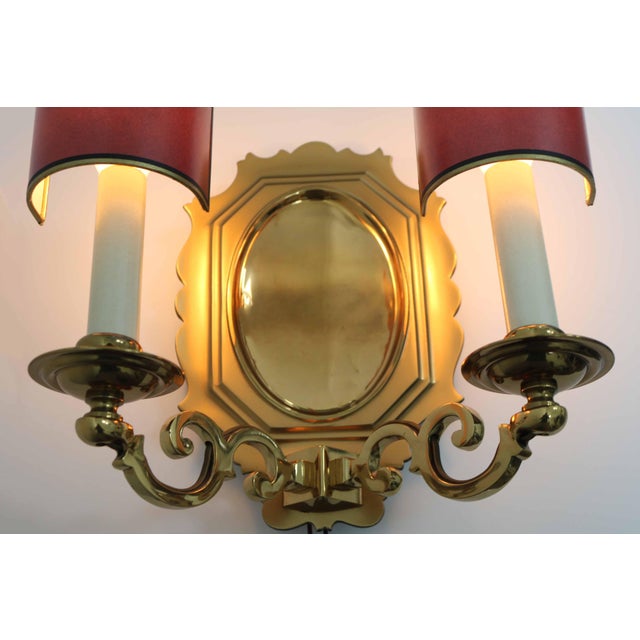 1980s Hollywood Regency Brass Blaker Wall Lamp, Germany, 1980s For Sale - Image 5 of 7
