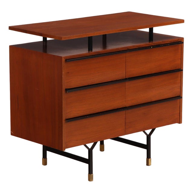 Mid 20th Century Italian MCM Six-Drawer Chest. For Sale