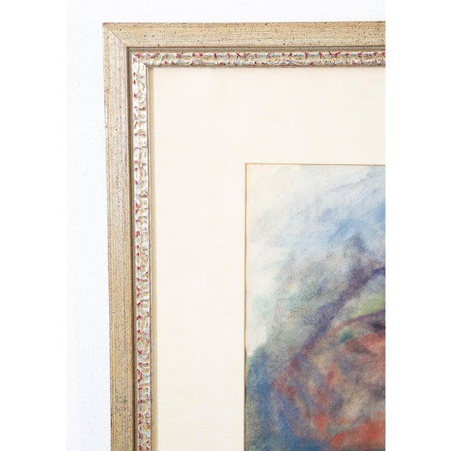 Paper Mid Century Modern Watercolor George Constant Art Nude Signed Painting Framed For Sale - Image 7 of 12