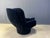 Airborne Blue Velvet Karate Lounge Chair from Michel Cadestin, France, 1970s For Sale - Image 4 of 10