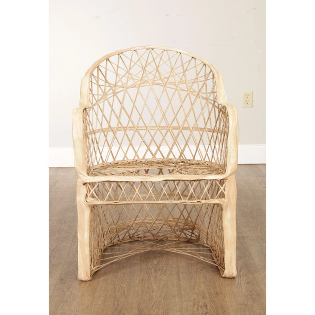 Russell Woodard Mid Century Modern Spun Fiberglass Armchairs - A Pair For Sale - Image 9 of 13