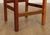 1990s Stickley Mission Collection Pair of Cherry and Leather Slat Back Stools For Sale - Image 11 of 12