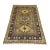Brown and Navy Kazak Style Tribal Area Rug With Medallions, 5' X 7'7" For Sale