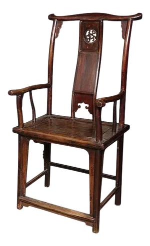 Official's Hat Yoke Back Armchair, Late 19th Century